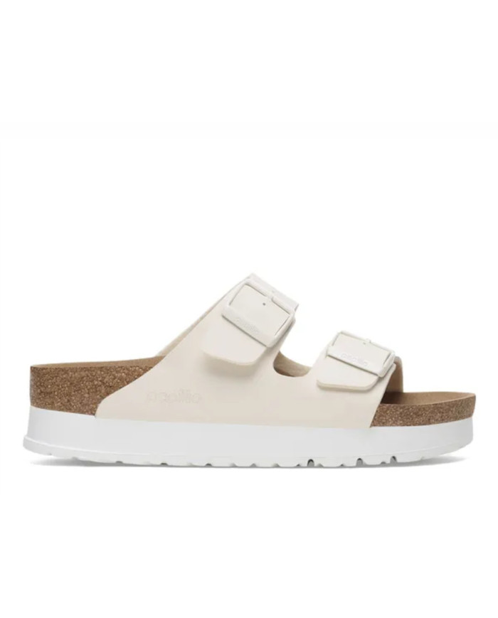Birkenstock Damskie Klapki Arizona Platform - Beżowe