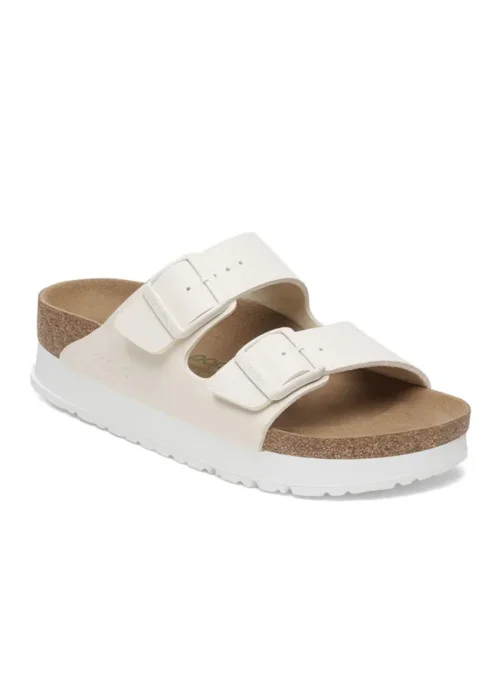 Birkenstock Damskie Klapki Arizona Platform - Beżowe