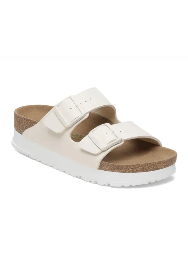 Birkenstock Damskie Klapki Arizona Platform - Beżowe