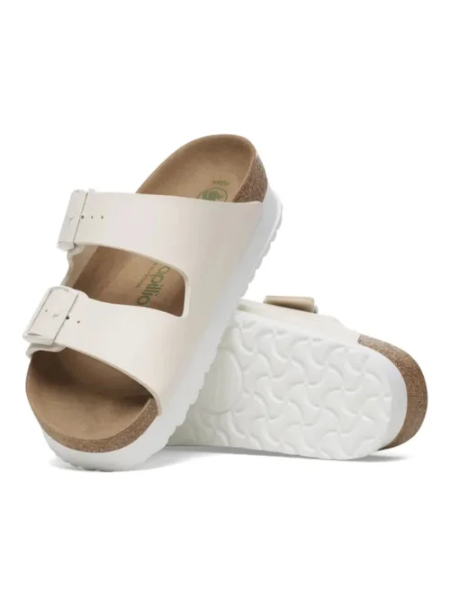 Birkenstock Damskie Klapki Arizona Platform - Beżowe