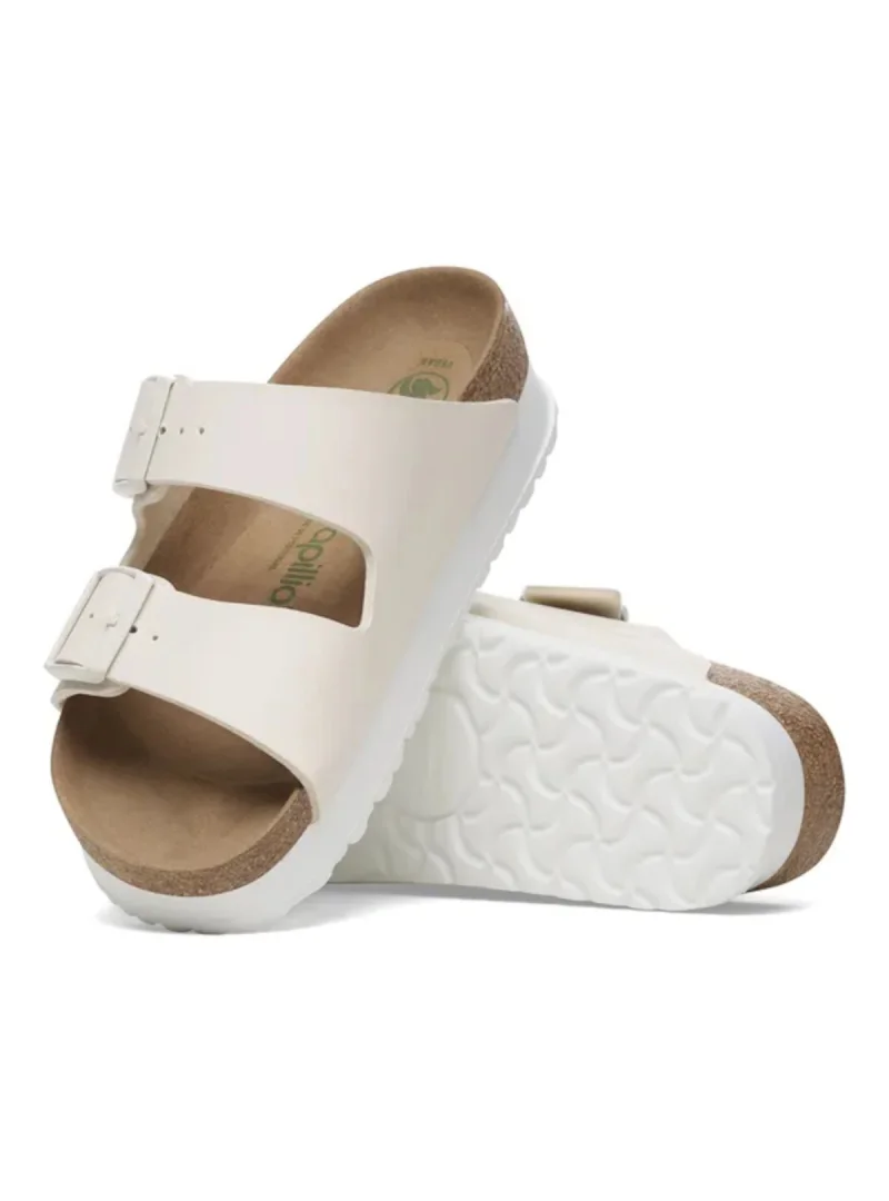 Birkenstock Damskie Klapki Arizona Platform - Beżowe