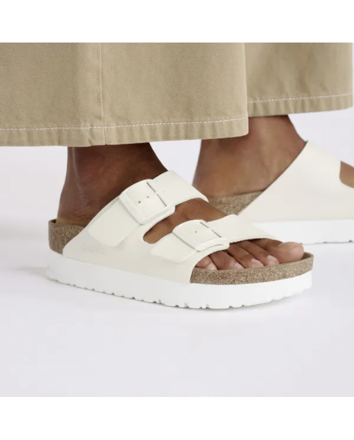 Birkenstock Damskie Klapki Arizona Platform - Beżowe