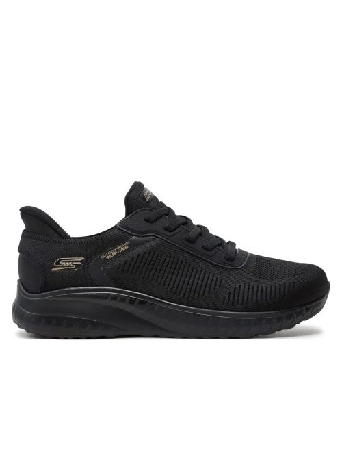 Skechers Damskie Sneakersy Bobs Squad Chaos Current Muse Wygodne - Czarne
