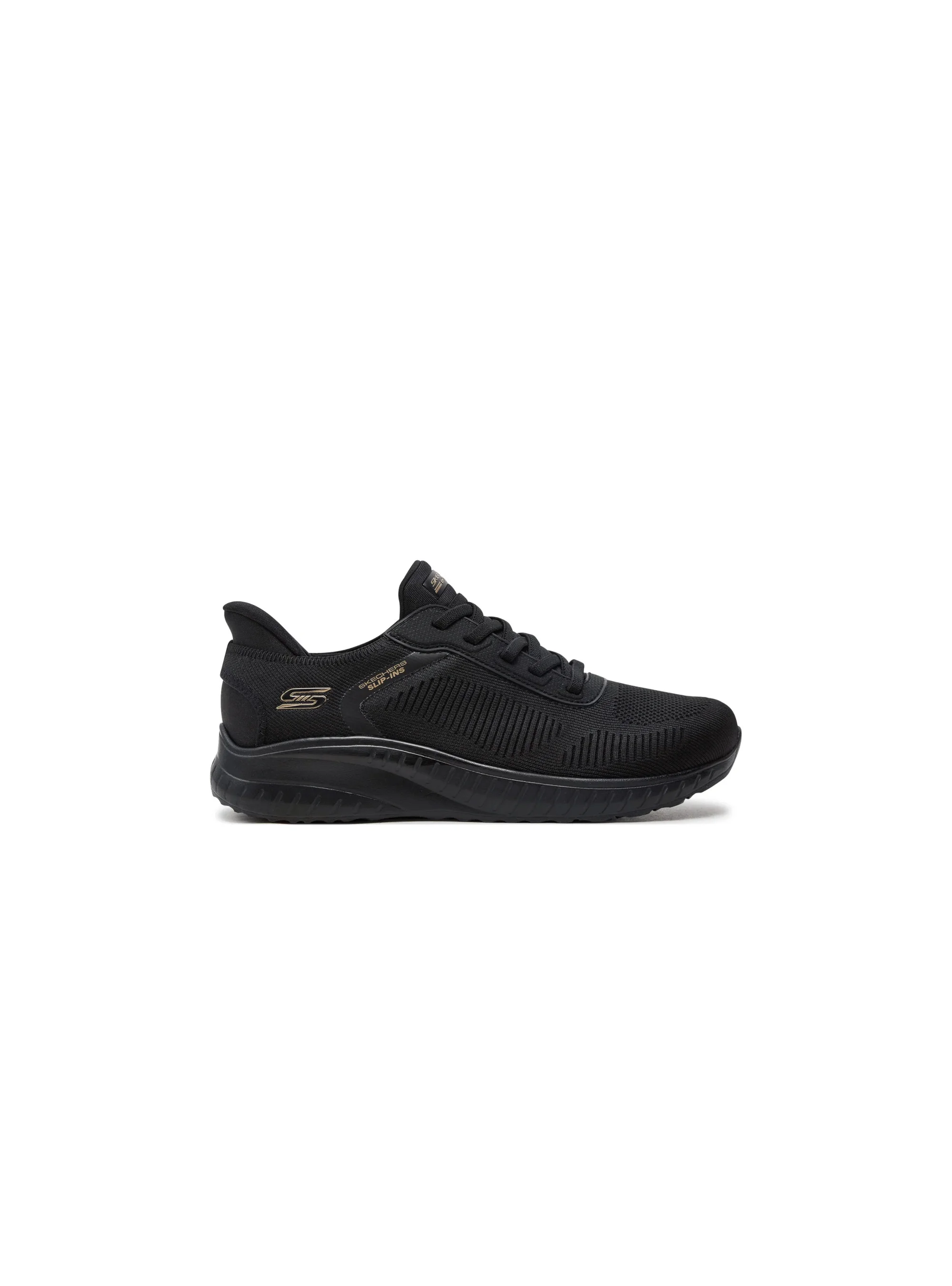 Skechers Damskie Sneakersy Bobs Squad Chaos Current Muse Wygodne - Czarne