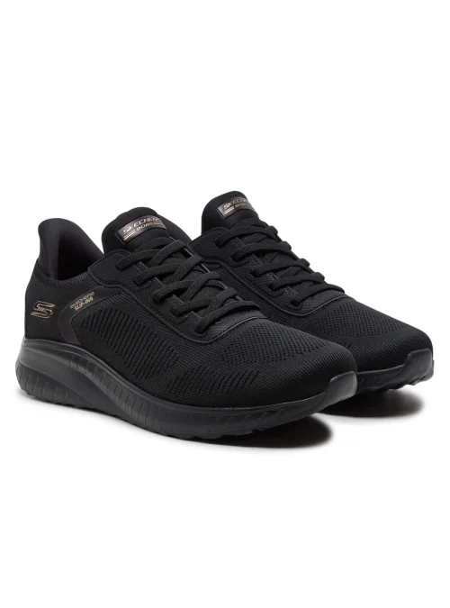 Skechers Damskie Sneakersy Bobs Squad Chaos Current Muse Wygodne - Czarne