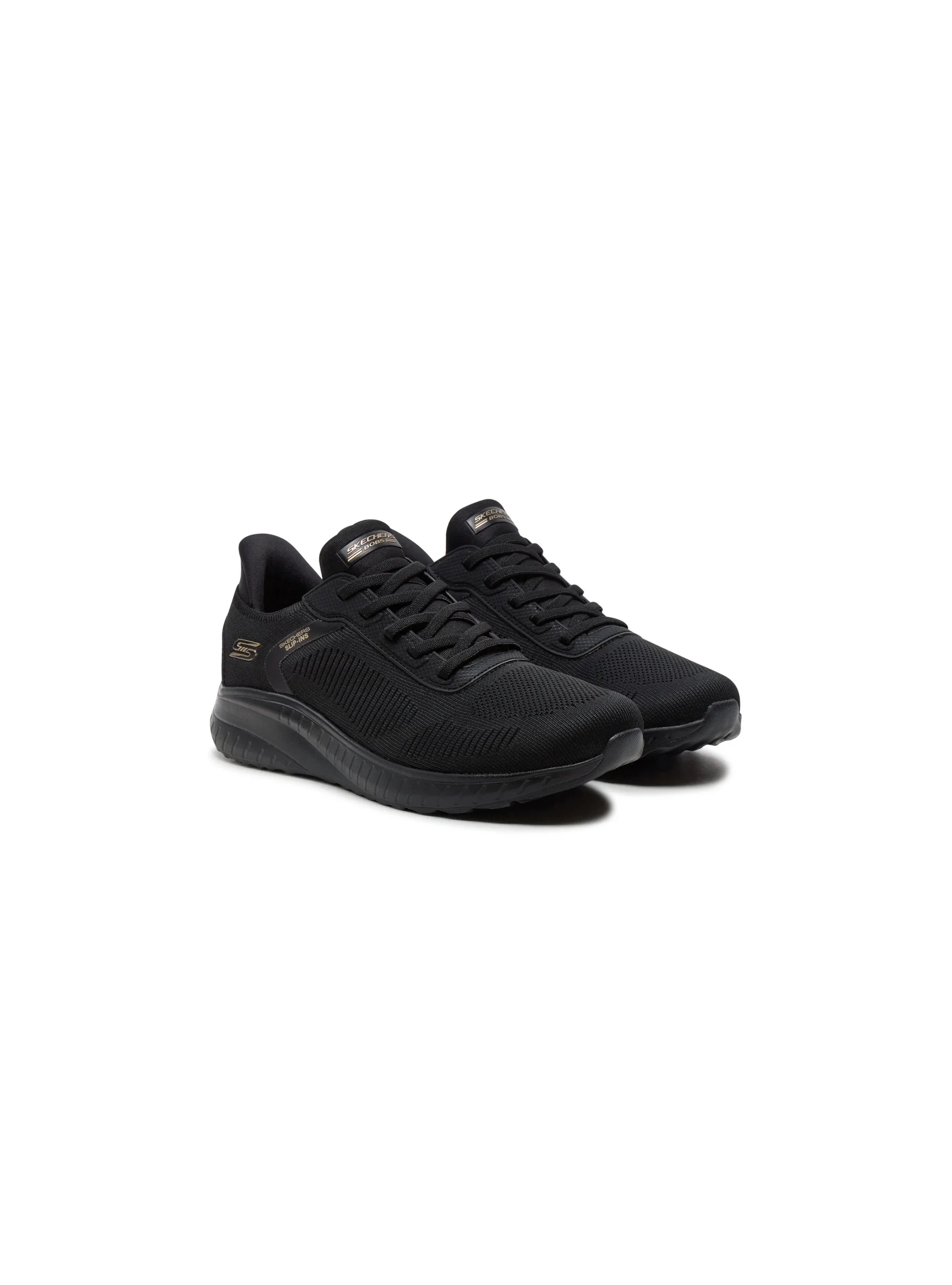 Skechers Damskie Sneakersy Bobs Squad Chaos Current Muse Wygodne - Czarne