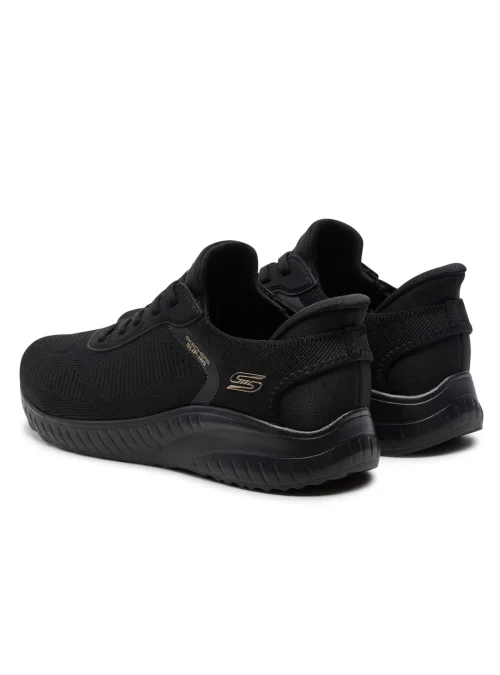 Skechers Damskie Sneakersy Bobs Squad Chaos Current Muse Wygodne - Czarne