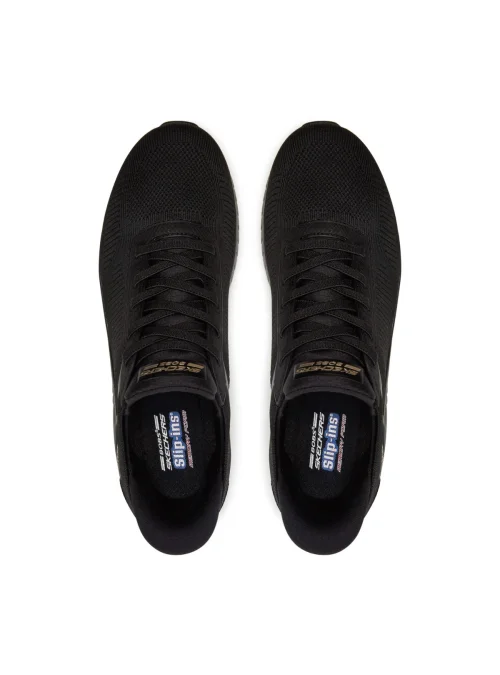 Skechers Damskie Sneakersy Bobs Squad Chaos Current Muse Wygodne - Czarne