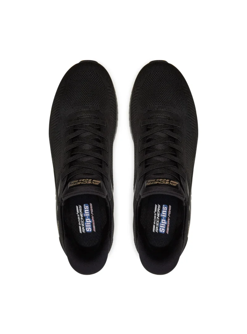Skechers Damskie Sneakersy Bobs Squad Chaos Current Muse Wygodne - Czarne