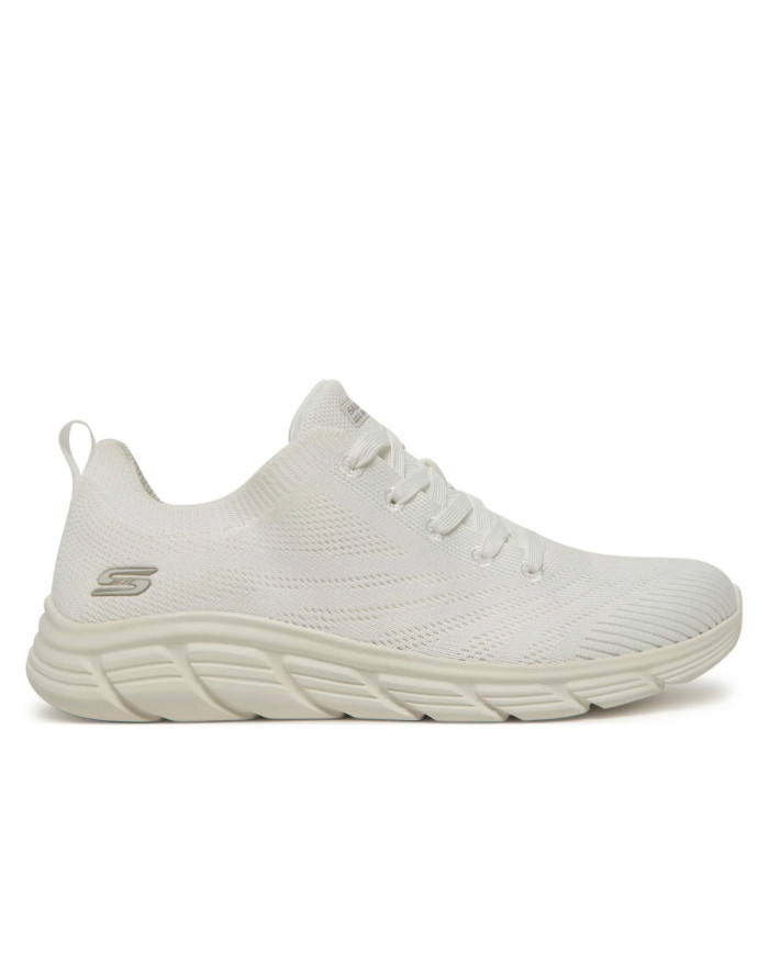 Skechers Damskie Sneakersy BOBS B Flex Lo Graceful Stride Wygodne - Białe