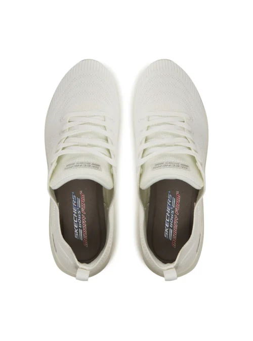 Skechers Damskie Sneakersy BOBS B Flex Lo Graceful Stride Wygodne - Białe