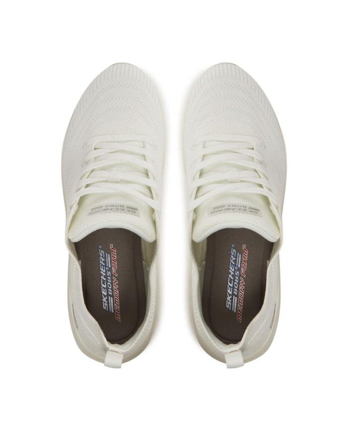 Skechers Damskie Sneakersy BOBS B Flex Lo Graceful Stride Wygodne - Białe