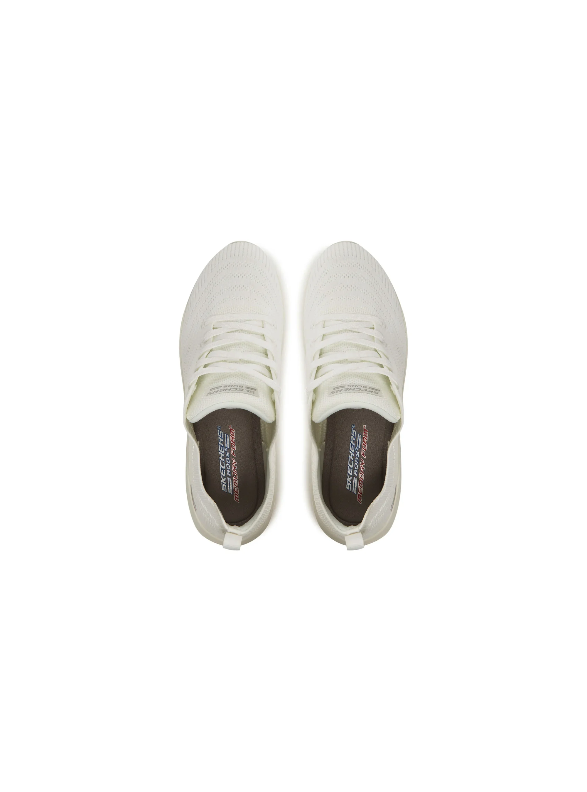 Skechers Damskie Sneakersy BOBS B Flex Lo Graceful Stride Wygodne - Białe