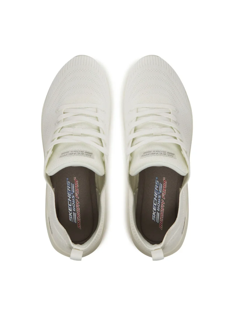 Skechers Damskie Sneakersy BOBS B Flex Lo Graceful Stride Wygodne - Białe
