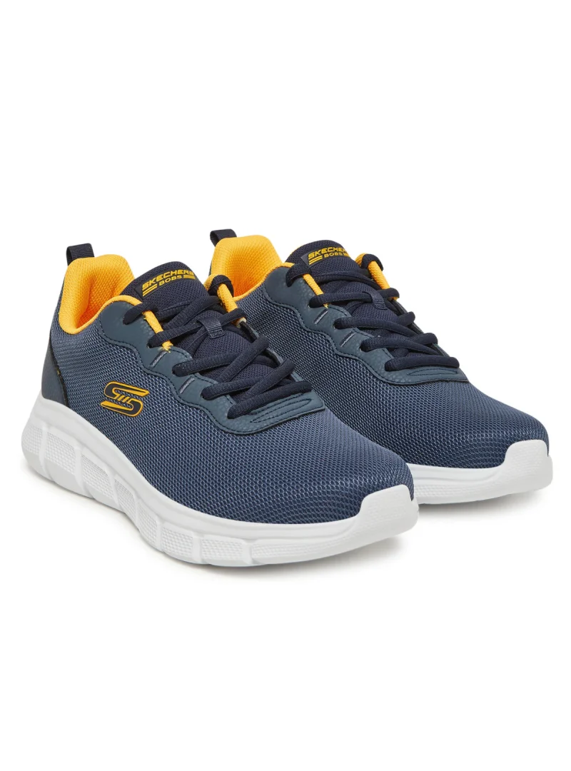 Skechers Męskie Sneakersy Bobs B Flex Icy Edge Lekkie - Granatowe