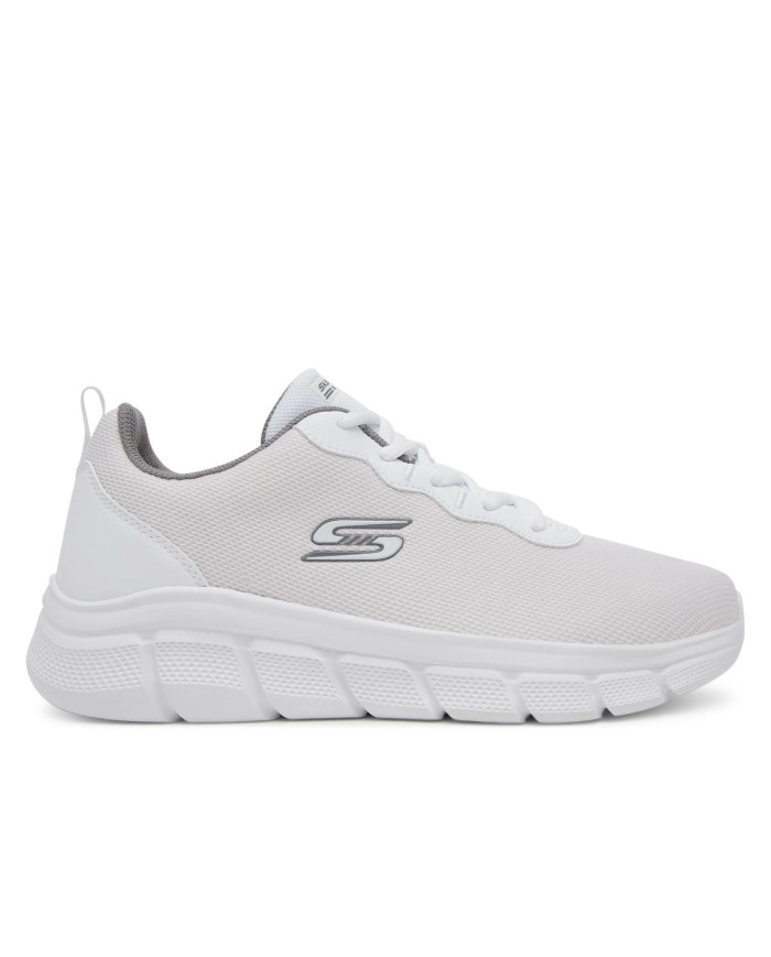 Skechers Męskie Sneakersy Bobs B Flex Icy Edge Lekkie - Białe