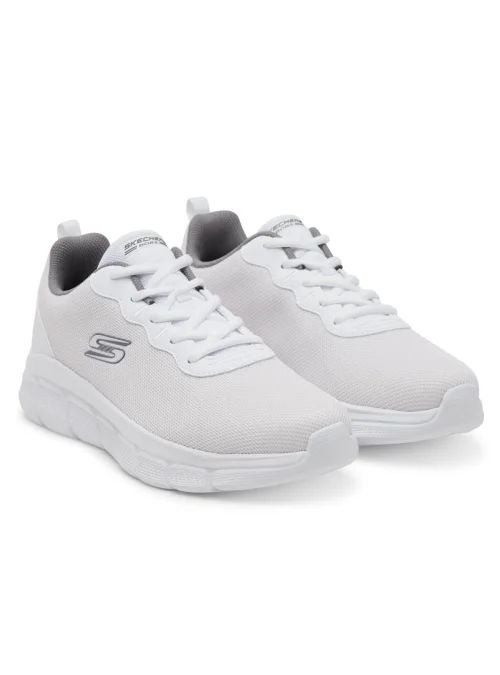 Skechers Męskie Sneakersy Bobs B Flex Icy Edge Lekkie - Białe