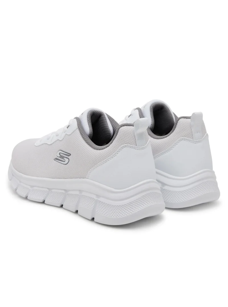 Skechers Męskie Sneakersy Bobs B Flex Icy Edge Lekkie - Białe