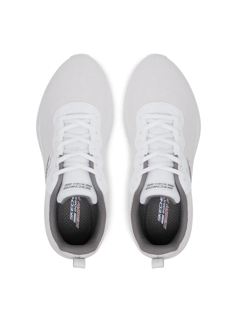 Skechers Męskie Sneakersy Bobs B Flex Icy Edge Lekkie - Białe