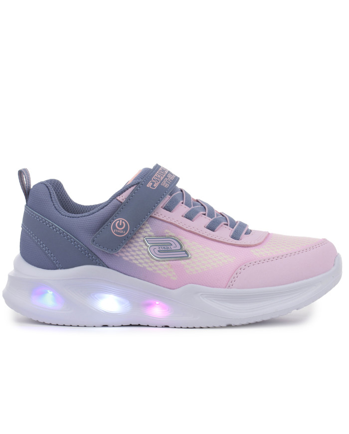 Skechers Junior Sneakersy Sola Glow - Różowe | Blask