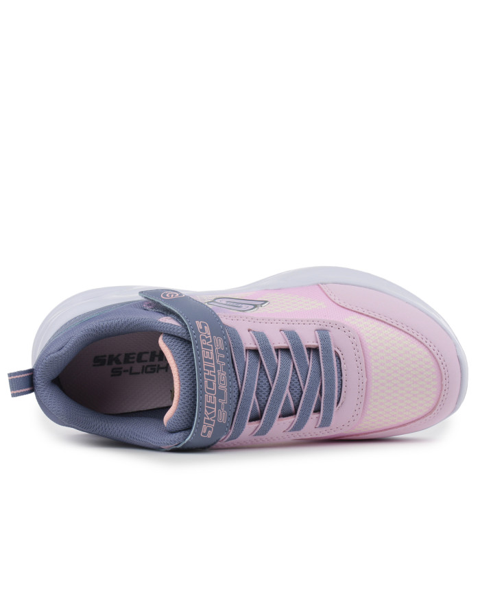 Skechers Junior Sneakersy Sola Glow - Różowe | Blask