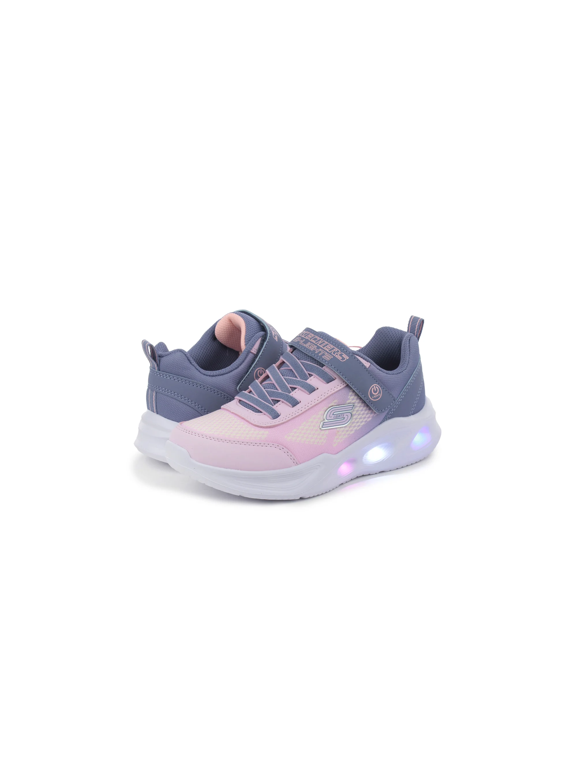 Skechers Junior Sneakersy Sola Glow - Różowe | Blask