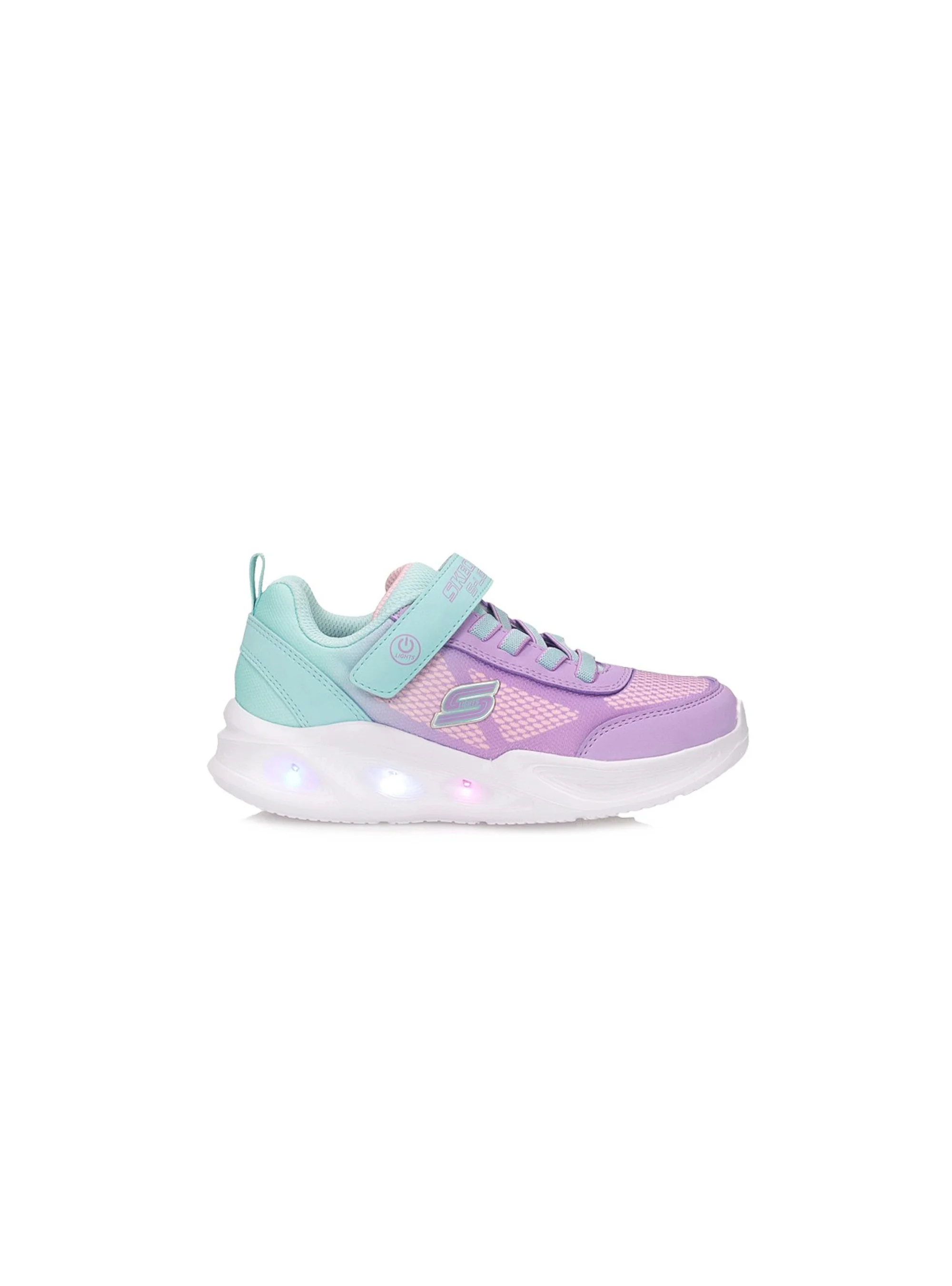 Skechers Junior Sneakersy Sola Glow Ombre Delux Dziewczęce - Różowe