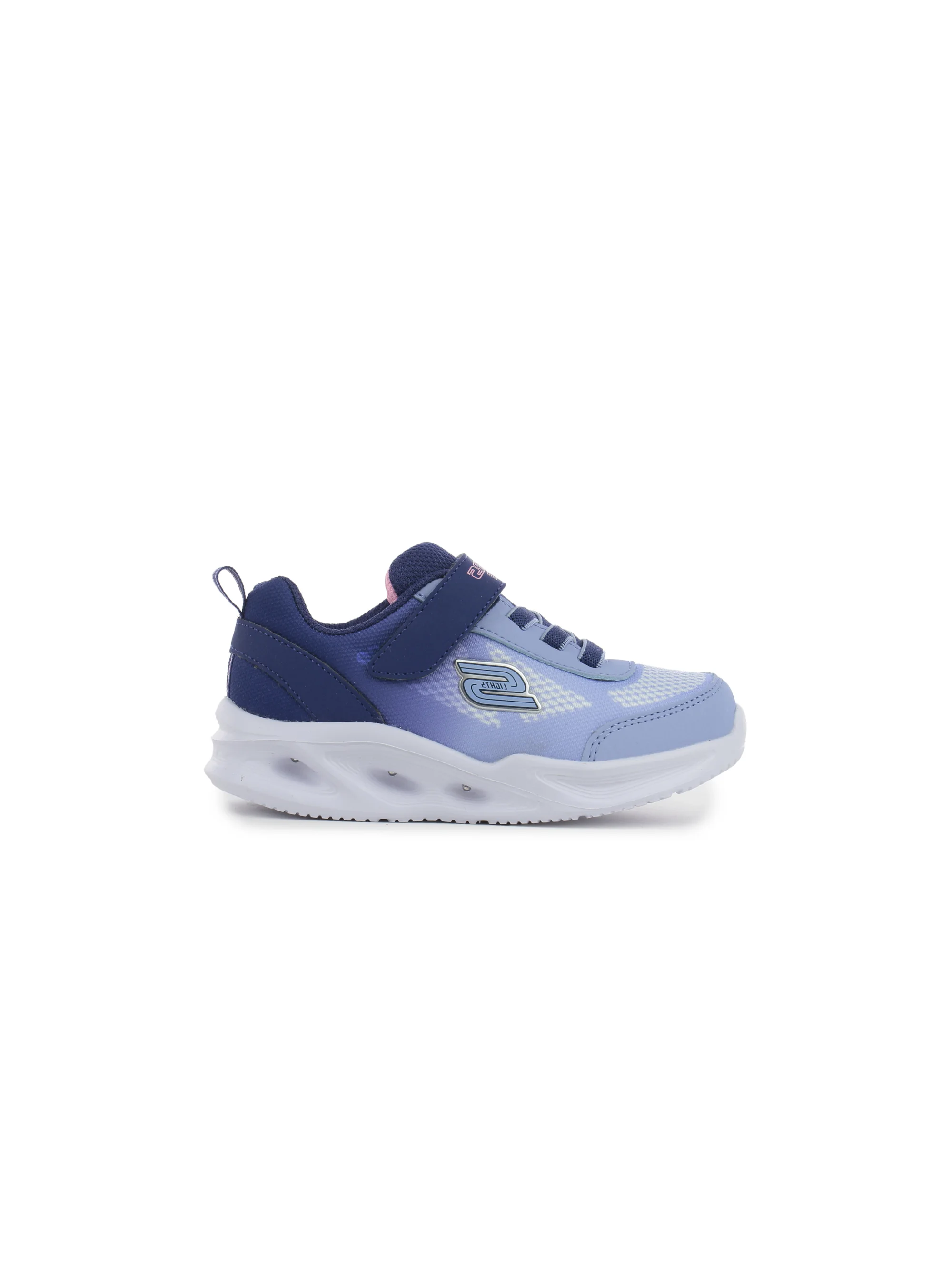 Skechers Junior Sneakersy Sola Glow Ombre Delux Świecące - Niebieskie