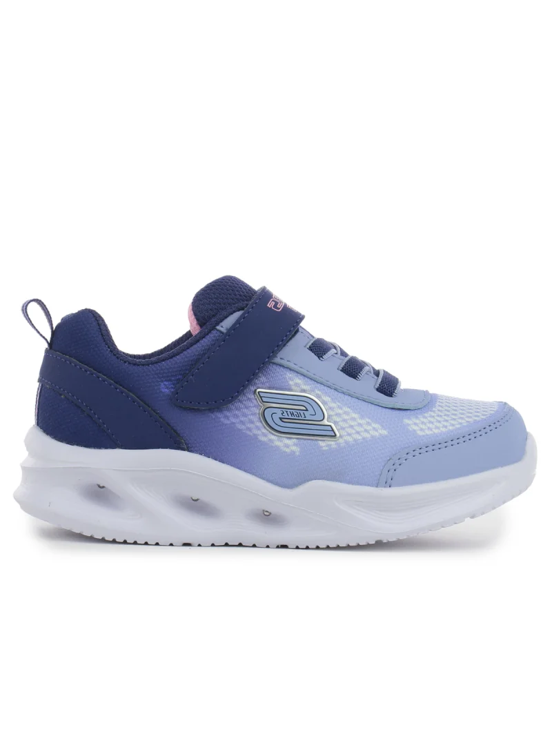 Skechers Junior Sneakersy Sola Glow Ombre Delux Świecące - Niebieskie