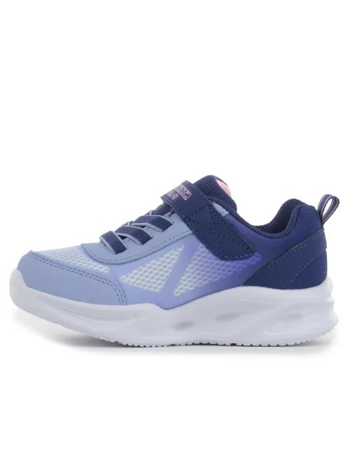 Skechers Junior Sneakersy Sola Glow Ombre Delux Świecące - Niebieskie