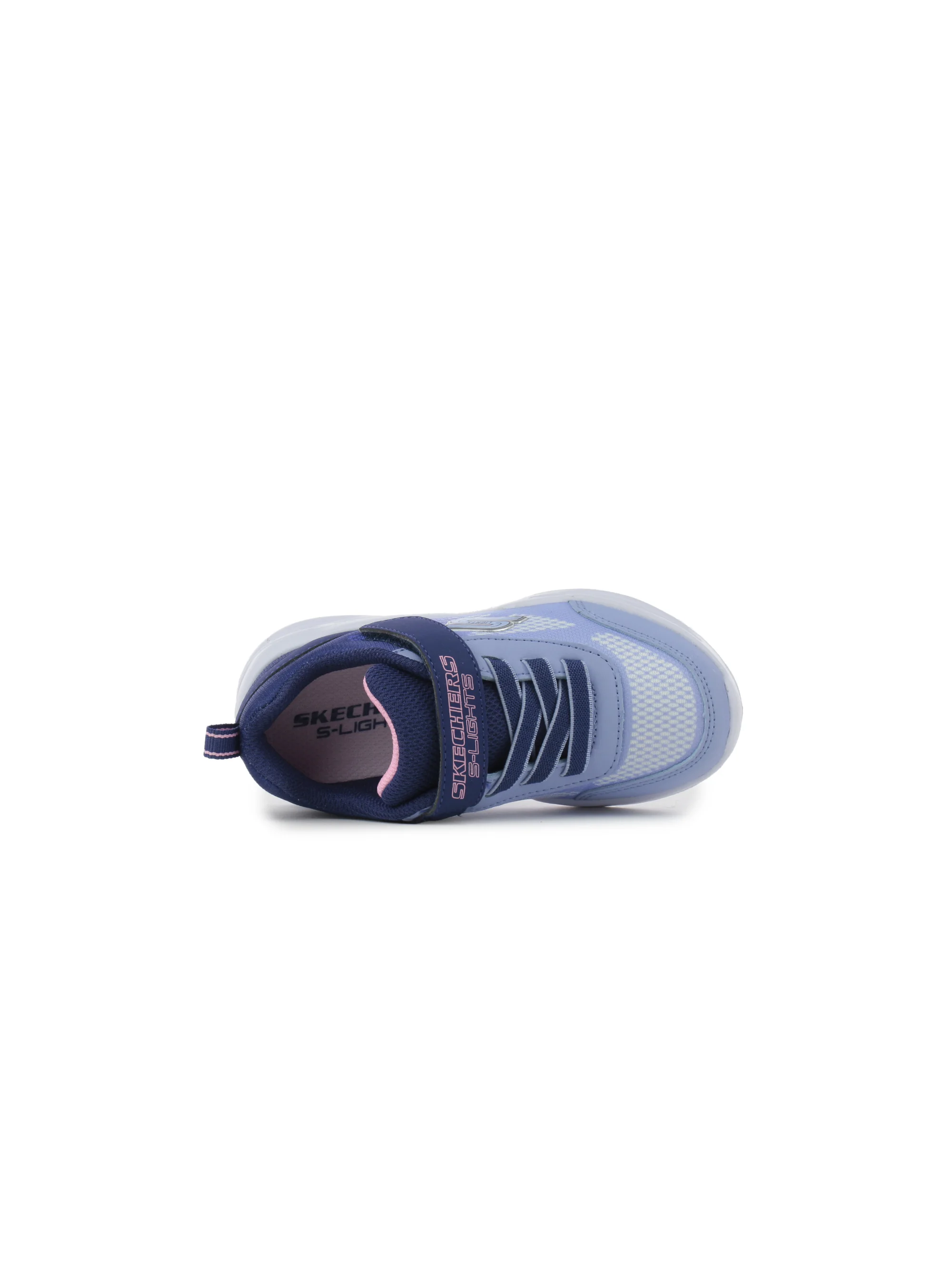 Skechers Junior Sneakersy Sola Glow Ombre Delux Świecące - Niebieskie