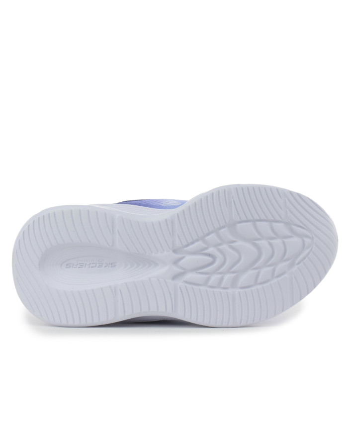 Skechers Junior Sneakersy Sola Glow Ombre Delux Świecące - Niebieskie