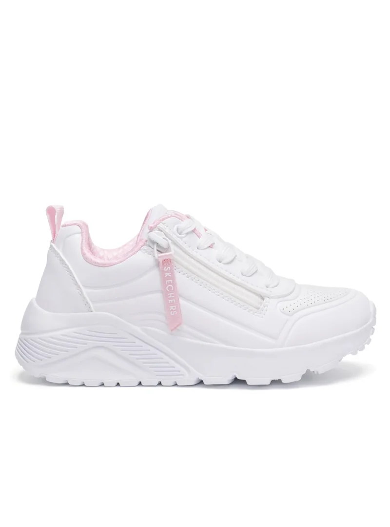 Skechers Junior Sneakersy Uno Lite Easy Zip - Białe