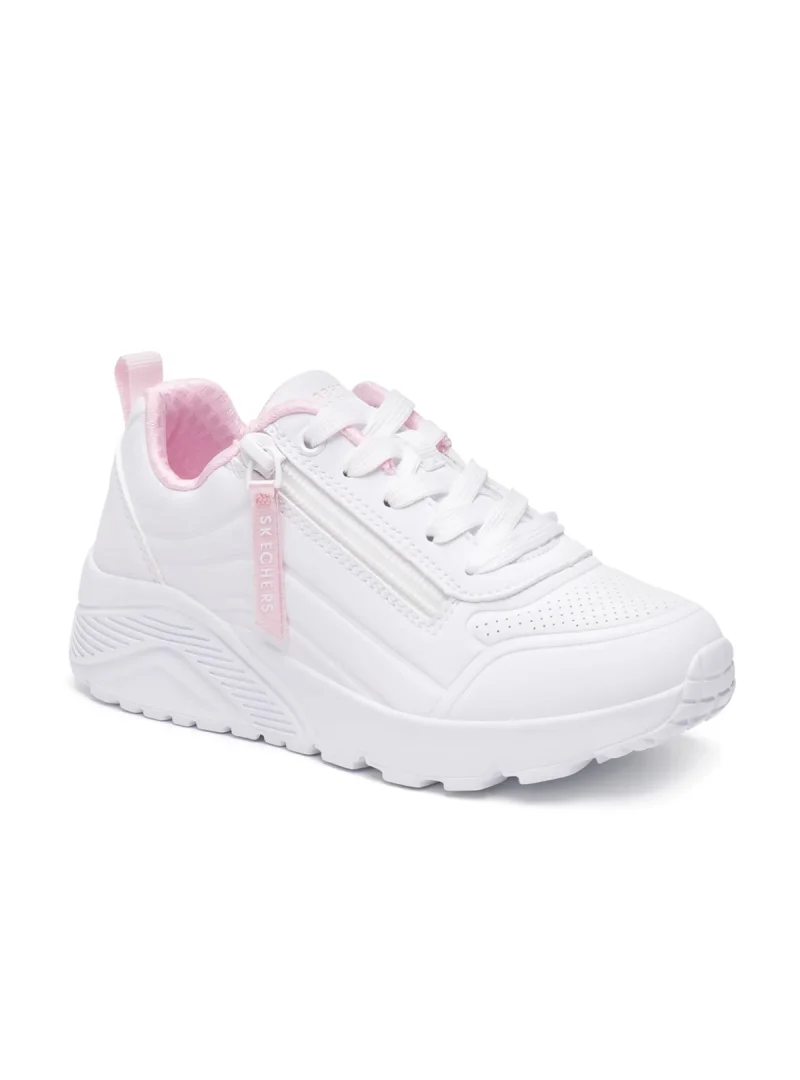 Skechers Junior Sneakersy Uno Lite Easy Zip - Białe