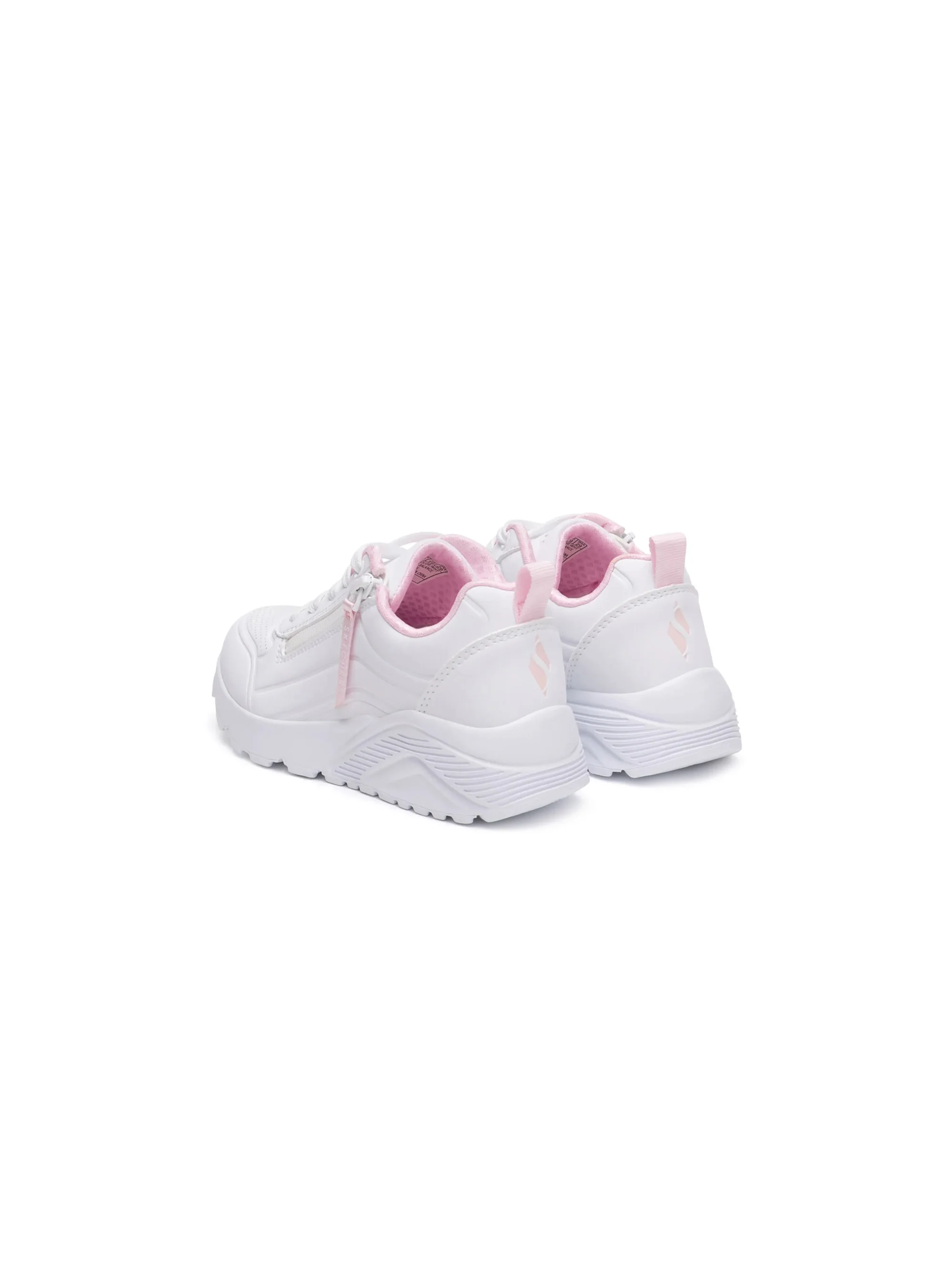 Skechers Junior Sneakersy Uno Lite Easy Zip - Białe