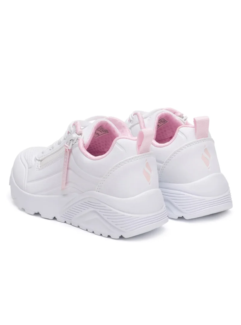 Skechers Junior Sneakersy Uno Lite Easy Zip - Białe