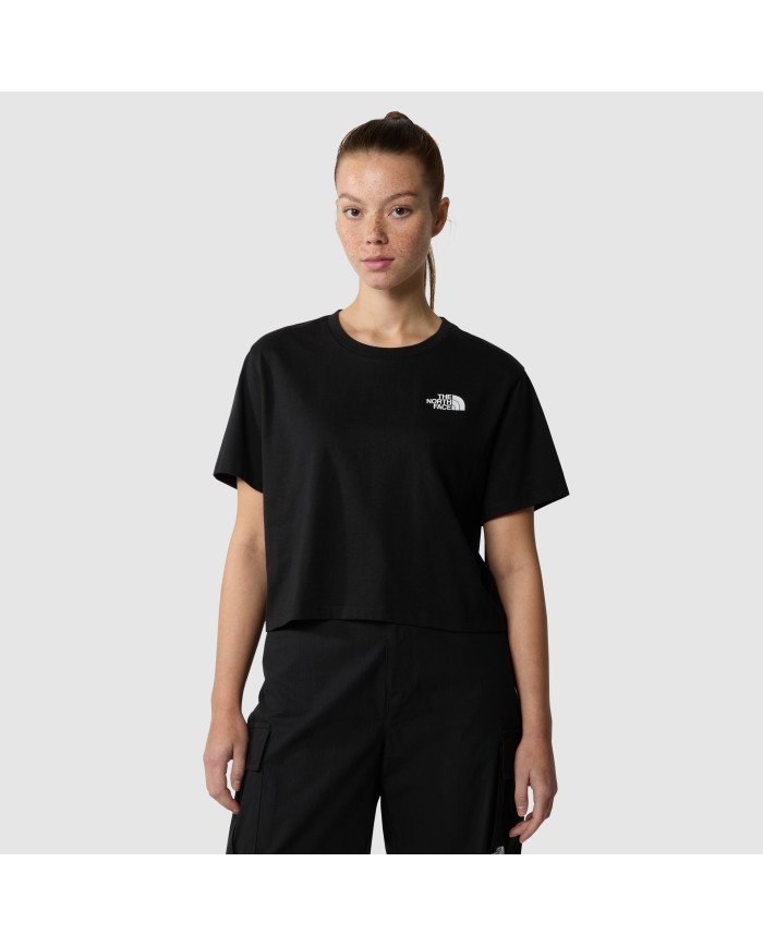 The North Face Damski T-shirt W Simple Dome Cropped Czarny | Oficjalny sklep | Monotox