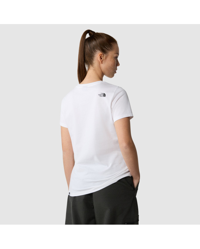 The North Face Damski T-shirt W S/s Simple Dome Slim Biały | Oficjalny sklep | Monotox