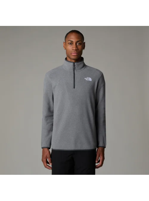 The North Face Męska Bluza M 100 Glac 1/4 Zip Szary