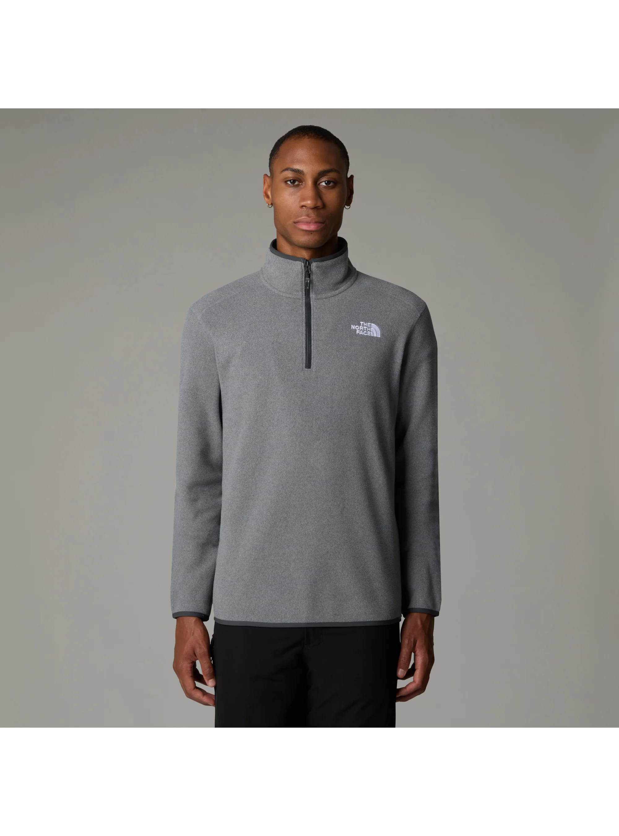 The North Face Męska Bluza M 100 Glac 1/4 Zip Szary