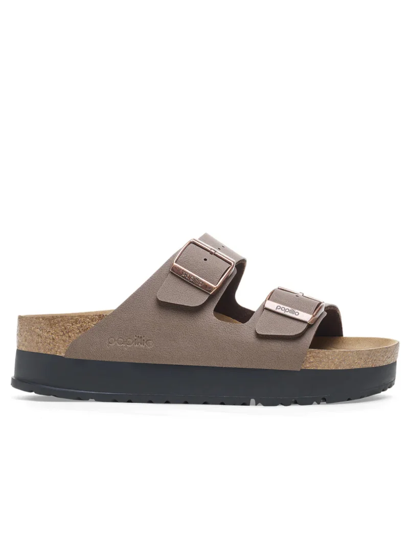 Birkenstock Damskie Klapki Arizona Flex Platform Modne - Brązowe