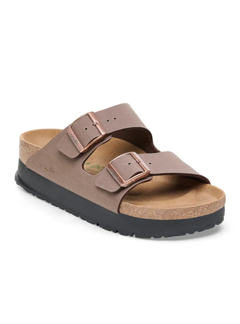 Birkenstock Damskie Klapki Arizona Flex Platform Modne - Brązowe