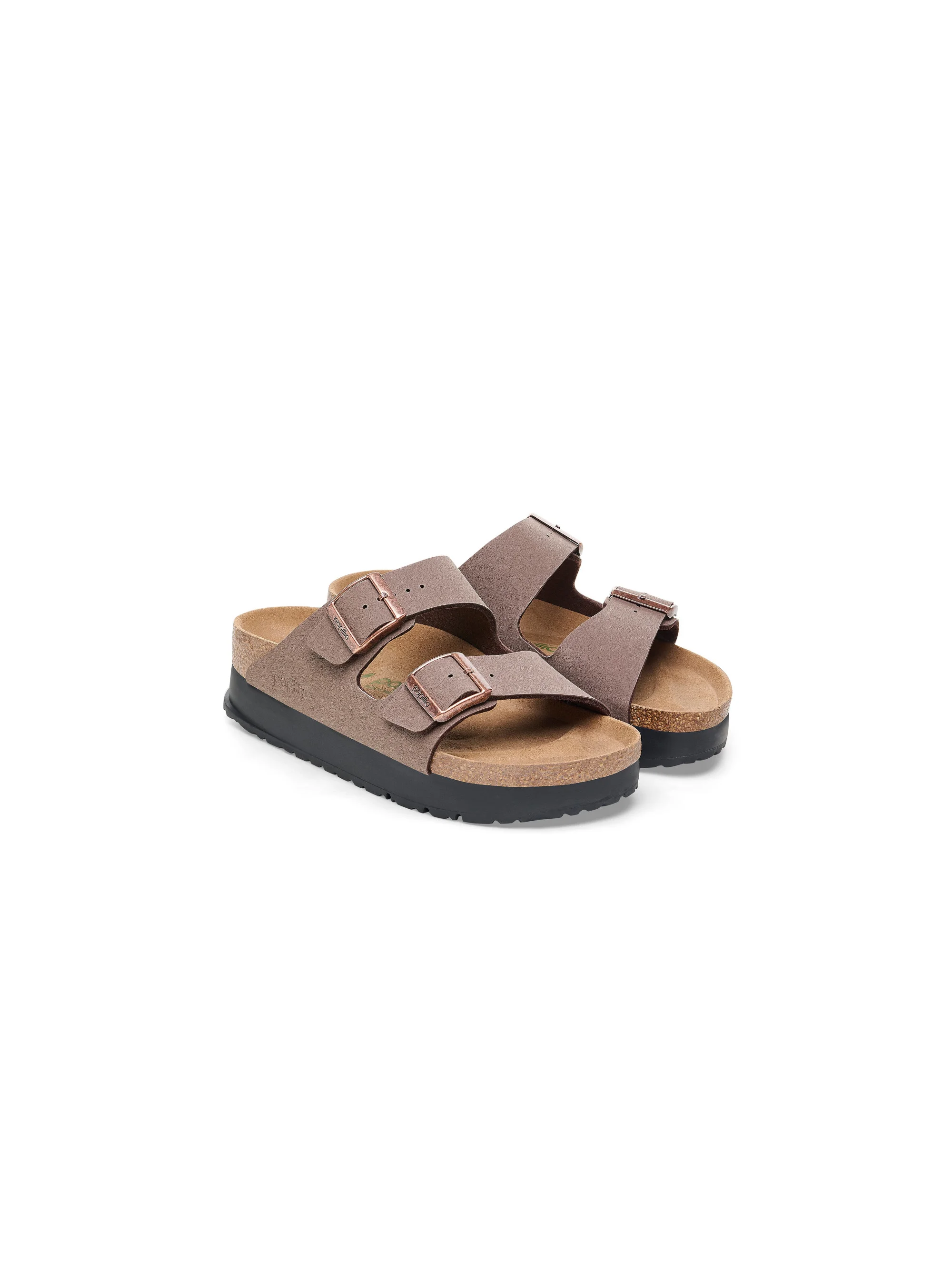 Birkenstock Damskie Klapki Arizona Flex Platform Modne - Brązowe