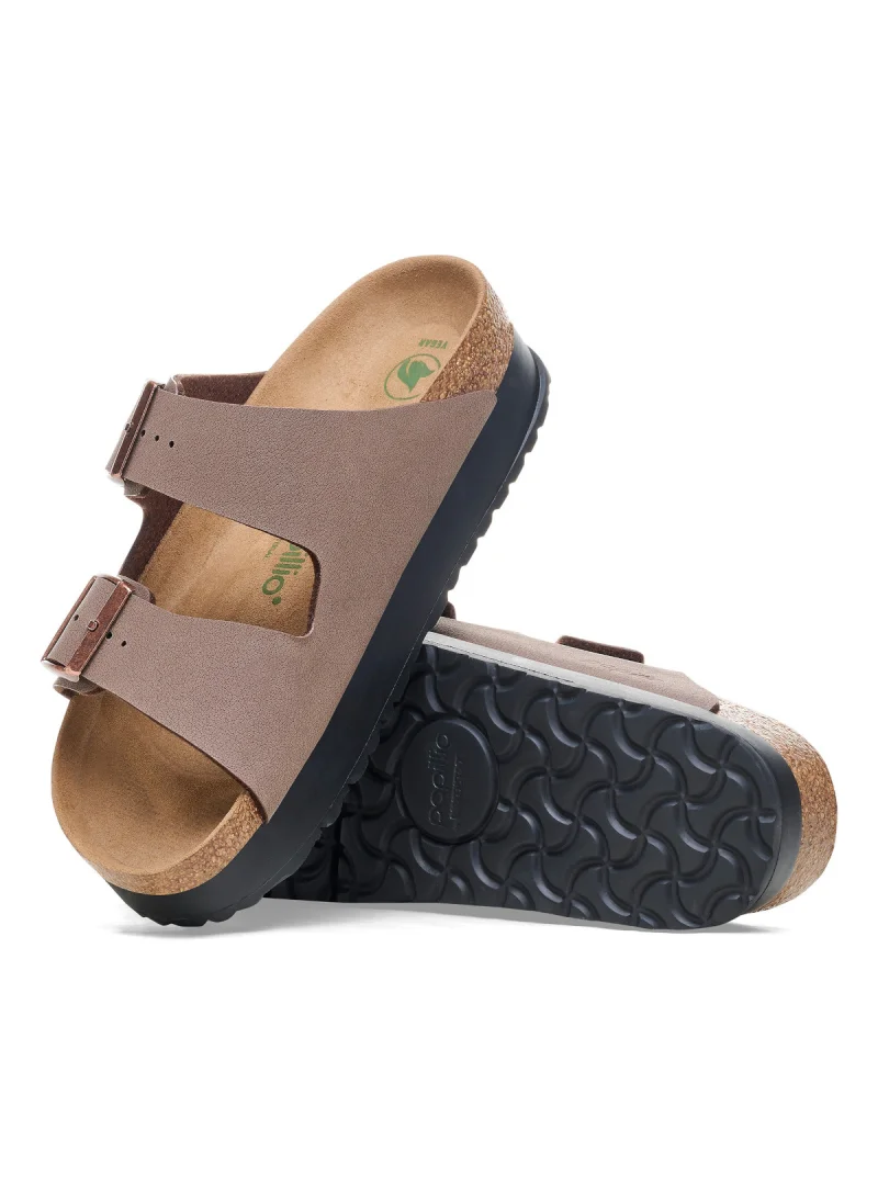Birkenstock Damskie Klapki Arizona Flex Platform Modne - Brązowe