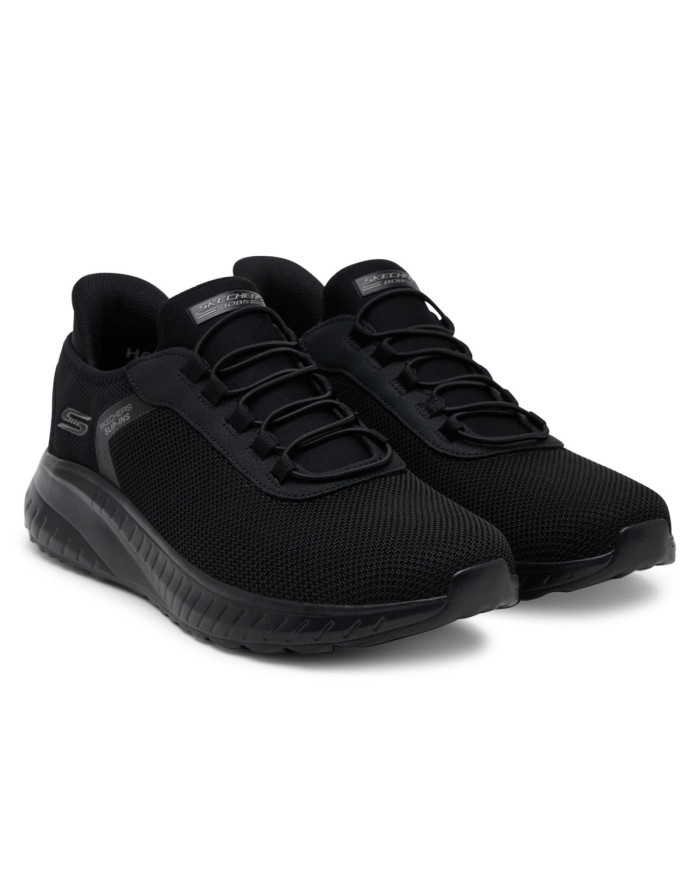 Skechers Męskie Sneakersy Bobs Squad Chaos Tough Walk Wygodne - Czarne