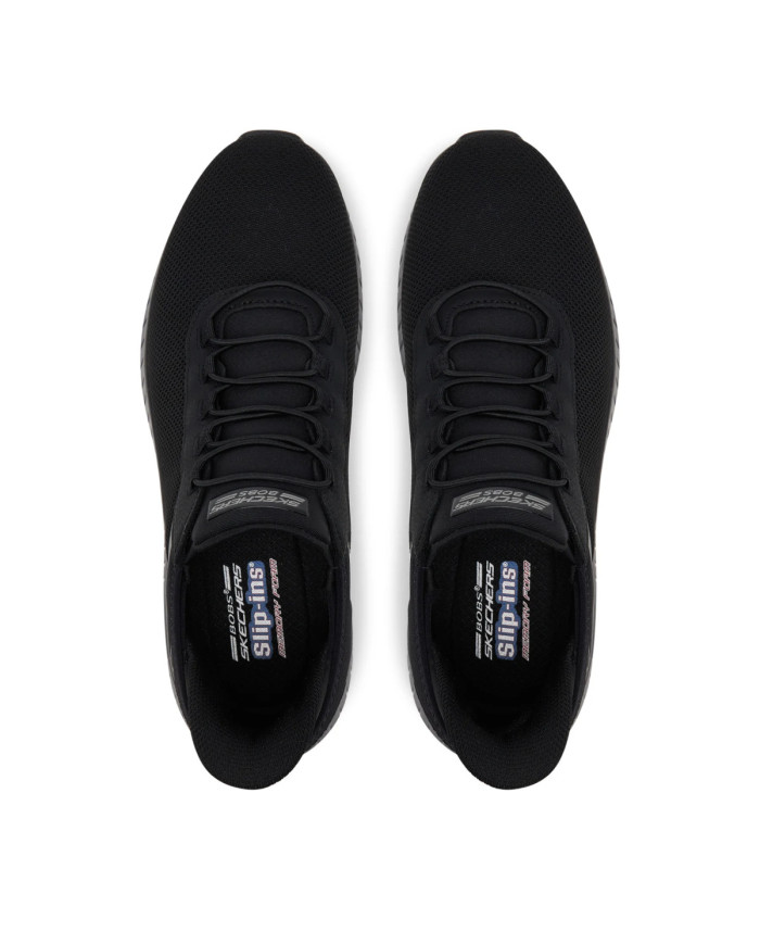 Skechers Męskie Sneakersy Bobs Squad Chaos Tough Walk Wygodne - Czarne