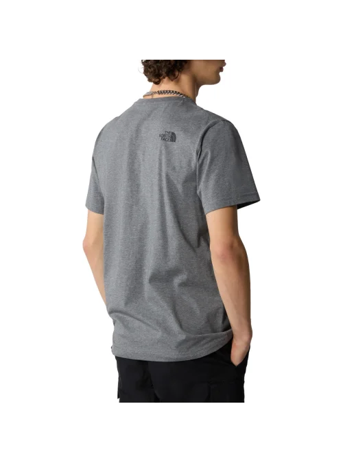 The North Face Męski T-shirt M SS Simple Dome Tee TNFmedium Szary