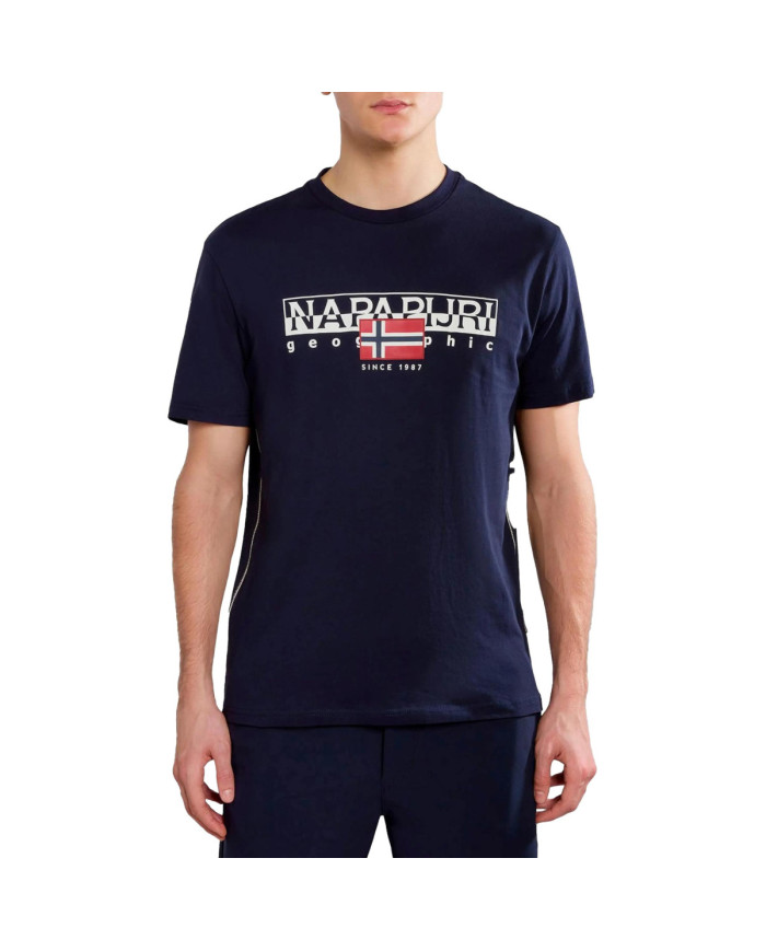 Napapijri T-shirt Męski Granatowy – Kup Online