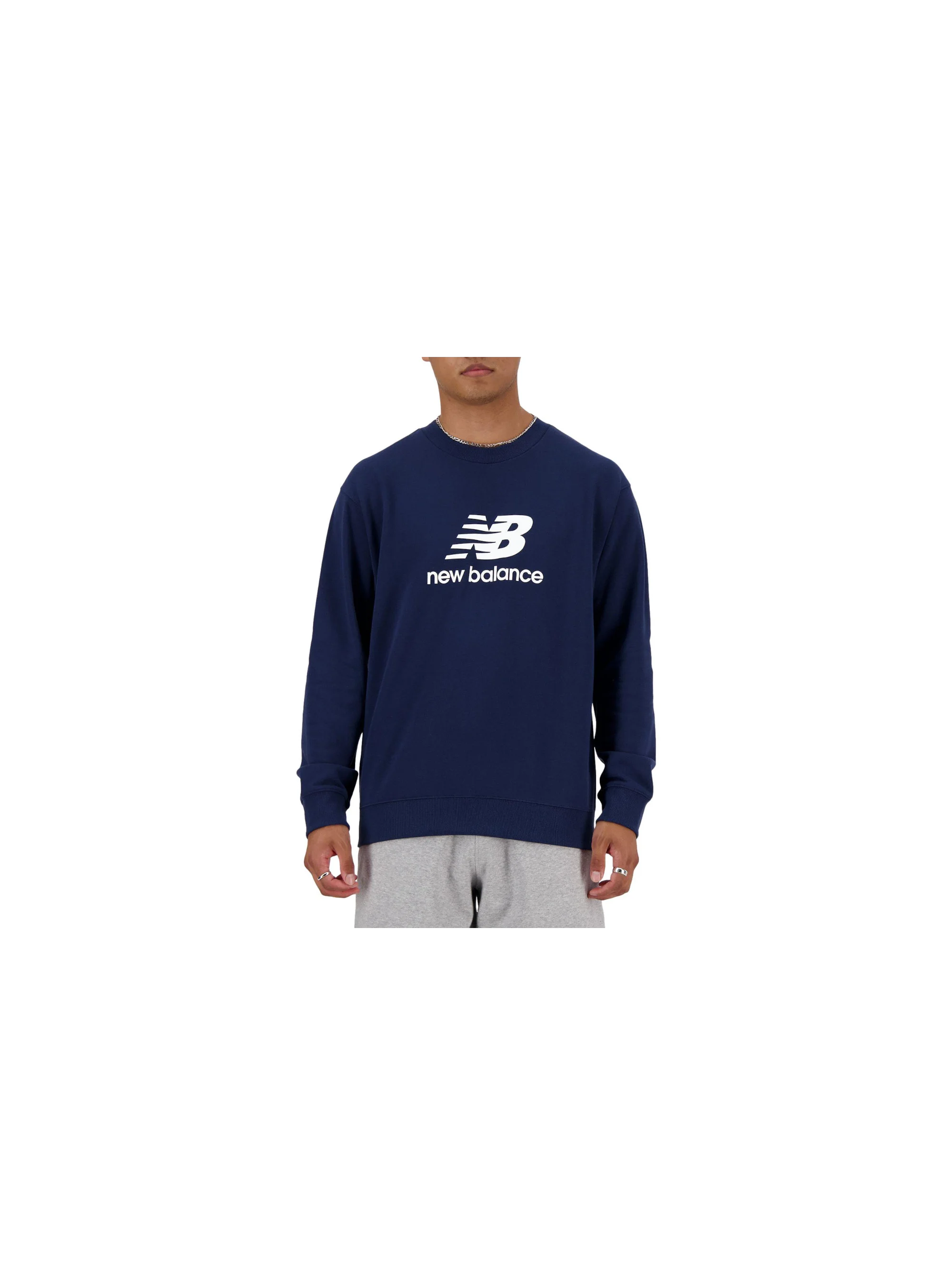 New Balance NEW BALANCE STACKED LOGO FREN MT41500NNY