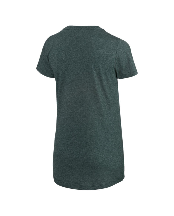 Puma Damski T-shirt Ess Logo Heather Zielony | Oficjalny sklep | Monotox